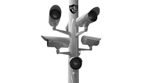Smart security camera setup built to protect your business property.
